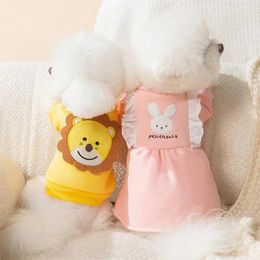 Dog Apparel Cute Animal Lovers Hoodie Autumn And Winter Style Warm Puppy Cat Dress Small Pet Clothes For Dogs