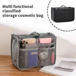 Storage Bags Polyester Cosmetic Bag Multi-pocket Hanging Makeup Lipsticks Pouch