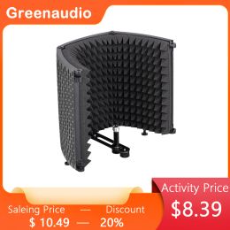 Accessories GAZ300A Recording microphone reflexion Philtre Microphone portable vocal booth Studio Microphone sound Isolation shield