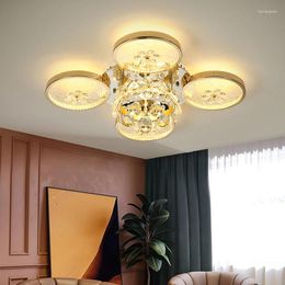 Ceiling Lights Nordic Luxury LED Crystal Light For Restaurant Living Room Apartment Modern Minimalist Luster Creative Decor Luminaire