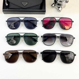 2024 Top designers luxury designer New PR board toad mirror 50xs sporty street photo show minimalist sunglasses with UV protection