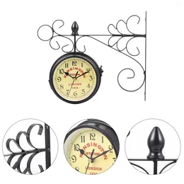 Wall Clocks Clock Home Decoration For Hanging Mute Outdoor Decorative House Iron Seaside