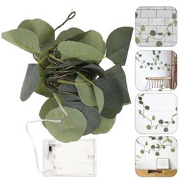 Decorative Flowers Eucalyptus Leaf Lamp LED Light Lights Wedding Decorations Ceremony Post Room Pvc Vines Bedroom