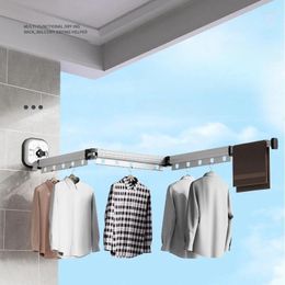 Hangers Folding Drying Racks Retractable Clothes Horse Hanger Clothesline Coat Shelves Line Hanging Organizers Home Accessories