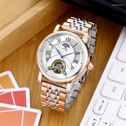 Wristwatches Luxury Man Wristwatch Fashion Versatile Automatic Mechanical Watch Classic Stainless Steel Wrist Watches
