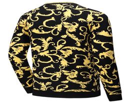 Mens Fashion Sweaters Classic Horse Pattern Pullovers British Style Casual Sweater with Stripe Printing 2021 Autumn warm shirts CC6911376