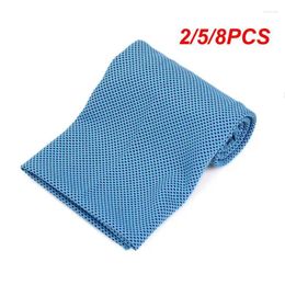 Towel 2/5/8PCS Cooling Ice Towels Microfiber Yoga Cool Thin Outdoor Sport Summer Scarf Gym Wear Icing Sweat Band Top