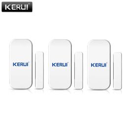 Intercom Kerui 433mhz Wireless Door Window Sensor Open Detector Gsm Ps Home Alarm System Home Security Voice Burglar Smart Alarm System