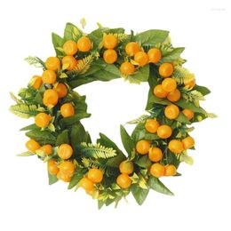 Decorative Flowers Artificial Kumquat Wreat Halloween Holiday Party Shopping Mall Centre Decoration