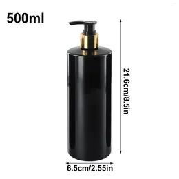 Liquid Soap Dispenser Press Box Empty Pump Bottles Kitchen Salon Skincare Bathroom Household Products 3 Pcs Black Non-toxic PET Safety