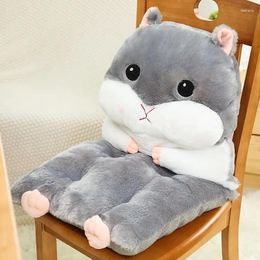 Pillow Cute Hamster Hand Warmer Sleeping Office Student Chair Seat Winter Thickened Backrest