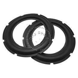Accessories 2pcs 10" Inch Speaker Rubber Folded Edge Ring Loudspeaker Woofer Repair Side Surround Circle Replacement Parts 252mm/9.92"