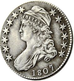 US 18071824 Capped Bust Half Dollar Craft Silver Plated Copy Coin metal dies manufacturing factory 4318826