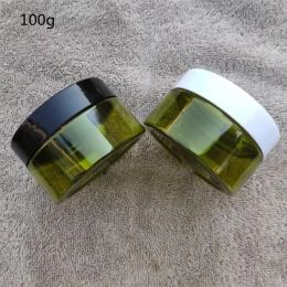 Bottles 10/30/50pcs 100ml 120ml 150ml Empty Cream Jar Seaweed Sleep Mask Bottle Plastic PET Green Cosmetic Container Makeup Box Travel