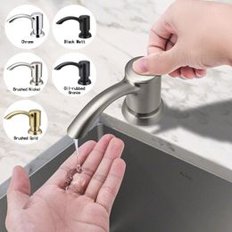 Liquid Soap Dispenser Samodra Nickel Black Kitchen Sink Counter Bottle Accessories 500ml Built In Pumps