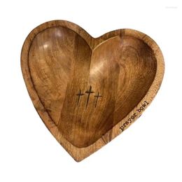 Bowls Heart Prayer Bowl Dough Decor With Cards For Bedside Tables Mantels Bedroom Dressers Nightstands