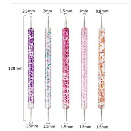 new 2024 1set UV Gel Nail Art Brush Nail Art Dotting Pen Drawing Painting Set DIY Design Nail Art Dotting Tools Manicure Accessories - for -