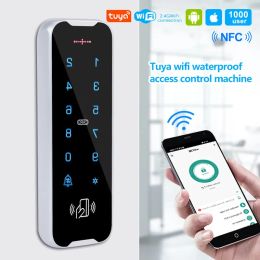 Readers IP68 Fully Waterproof RFID Access Control Keypad Metal Shell 125KHz Card Reader Metal Touch Controller Wiegand26/34 Doorbell