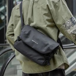 Men Large Capacity Crossbody Bag Waterproof Multifunction Messenger Black Unisex Travelling Business Sling 240326
