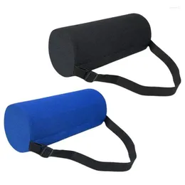 Pillow Lumbar Support Roller Ergonomic Roll Adjustable Buckle Cylinder Office Chairs For Car Household Accessories