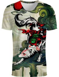 New T Shirt 3D Print Animal Tee Shirts Fashion Short Sleeve Men Women Unisex Elephant TShirt Fox tshirt S5XL 8 Styles4986102