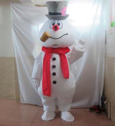 2018 High quality the head frosty the snowman mascot costume adult frosty the snowman costume5018336