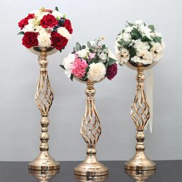 Candle Holders Electroplating Process Gold And Silver Candlestick Strong Sturdy Main Table Vase Does Not Fade No Peeling Paint