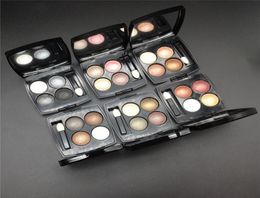Professional Brand Makeup Eye shadow 4 Colours Matte Eyeshadow shadows palette with brush3378115