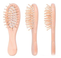 Bamboo Bristles Detangling Wooden Hair Brush Wet or Dry Oval Hairbrush 16453cm for Women Men and Kids3544051