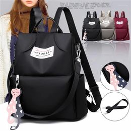 Backpack Fashion Anti-Theft Women Casual School Bags For Teenage Girl Multi-Function Shoulder Bag Nylon Travel Rucksack