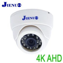 Lens JIENUO 4K AHD Camera White Dome Security Infrared Night Vision 720P 1080P 5MP TVI CVI CCTV 2mp Video HD Home Indoor Cam Monitor