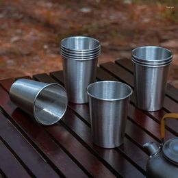 Storage Bags Outdoor Camping Coffee Cup 304 Stainless Steel Curling Water Picnic Heat Insulation Anti-Scald Tea