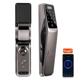 Lock Home Apartment Wifi Smart Fingerprint Door Lock Waterproof Outdoor Gate Tuya APP Password IC Card Keyless Electronic Lock