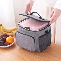 Dinnerware Thickened Portable Thermal Bag Lunch Box Insulation (sky Blue) Bags Cloth Oxford Insulated Picnic Pouch