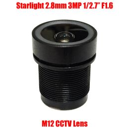 Parts 5PCS/Lot Starlight 3MP 2.8mm 1/2.7" F1.6 IR Wide Angle View M12 MTV Mount CCTV Fixed Board Lens for Security Camera by SankiView