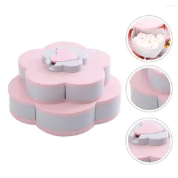 Storage Bottles Candy Box Sweets Case Plastic Food Container Snack Containers Tray Flower Shape