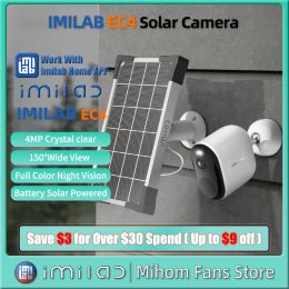 System IMILAB EC4 Solar Camera Outdoor Spotlight Video Surveillance System Kit 4MP HD IP Wireless WiFi Smart Home Security CCTV Webcam