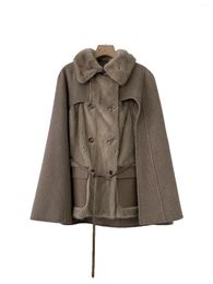 Women's Fur Cloak Mink Coat Fashion High-grade Temperament Versatile Comfortable 2024 Fall And Winter 1108