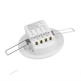110-240V Microwave Motion Detector Light Switch Ceiling Recessed Adjustable Induction Switch Ceiling Motion Sensor
