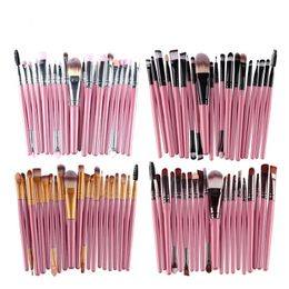 2024 20 pcs set di pennelli per trucco trucco cosmetico per trucco per il viso strumenti per donne basi di bellezza basare blush ombretto per brush per le donne set di pennelli cosmetici