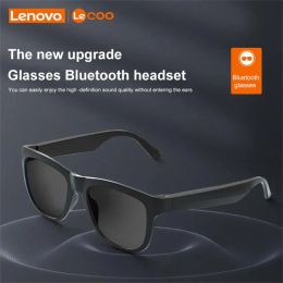 Sunglasses Lenovo Smart Glasses Wireless Bluetooth 5.0 Sunglasses Outdoor Smart Sport HandsFree Calling Noise Reduction Music Headphones