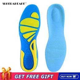 Insoles Silicone NonSlip Gel Soft Sport Shoe Insoles Massaging Insole Orthopaedic Foot Care For Feet Shoes Sole Shock Absorption Pads