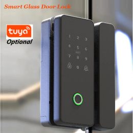 Lock Smart Lock For Glass Door Wooden Door Or Wifi Tuya SMart Biometric Fingerprint Lock Electronic Door Lock Digital Lock Drill free