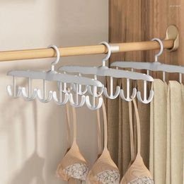 Hangers Plastic Multi-hook Sling Scarf Hanger 360-degree Rotating Space Saving Underwear Storage Rack Strong Load-bearing