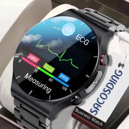 Watches 2022 ECG+PPG Smart Watch Men Blood Pressure Heart Rate Watches IP68 Waterproof Sport Fitness Tracker Smartwatch For Android ios