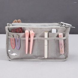 Cosmetic Bags Korean Style Simple Bag Solid Color Large Capacity Multi-pouch Makeup Small Item Waterproof Organizer