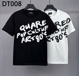 DSQ PHANTOM TURTLE Men's T-Shirts Mens Designer T Shirts Black White Cool T-shirt Men Summer Italian Fashion Casual Street T-shirt Tops Plus Size M-XXXL 6186