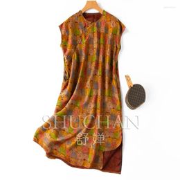 Casual Dresses Design Fashion Natural Silk 2024 Wedding For Women Long Vestidos De Mujer