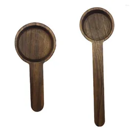 Coffee Scoops Beans Long Handle Spoon 8g/10g Walnut Wooden Measuring Bar Kitchen Dropship