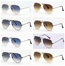 mens sunglasses top quality aviation pilot shades sun glasses for men women with black or brown leather case cloth and retail ac5018464